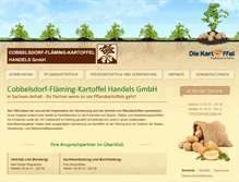 Tablet Screenshot of flaeming-kartoffel-gmbh.de